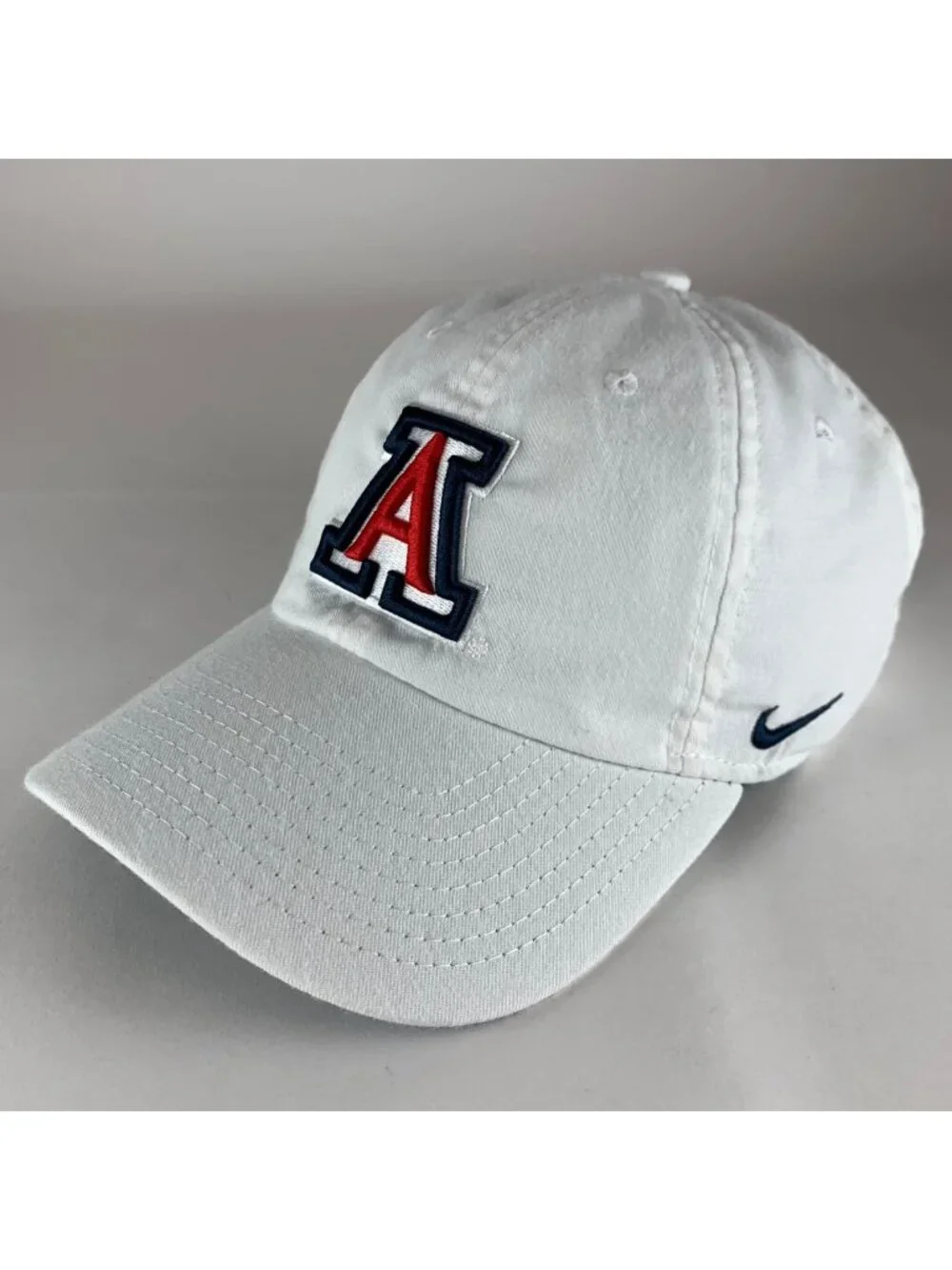 Arizona Wildcats NCAA White Nike Heritage86 Relaxed Fit Strapback Adjustable Hat
